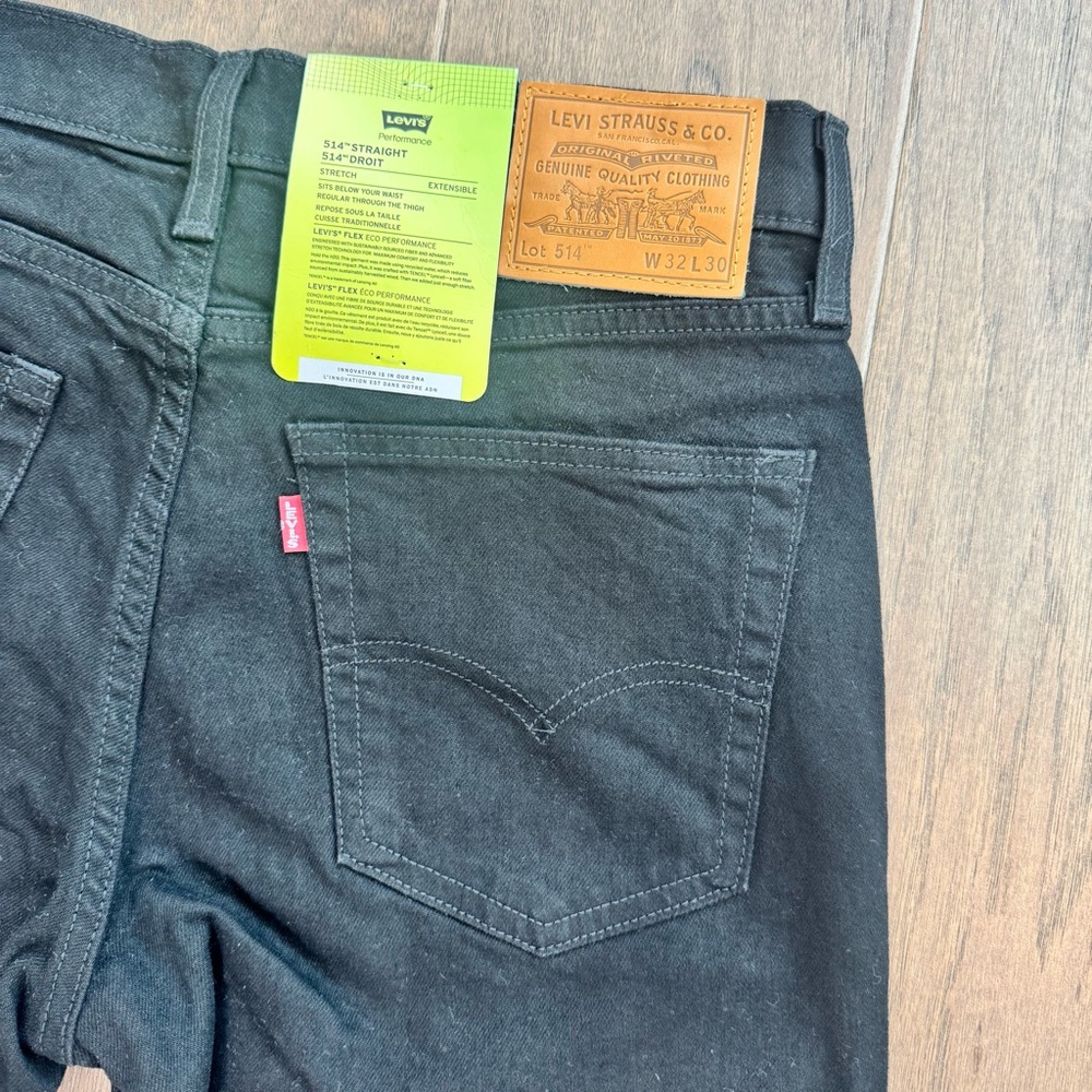 NWT! Men’s Levi's 514 Straight Black Jeans 32/30 - Picture 10 of 16
